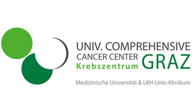 Logo (light green, dark green, white circle) of the Cancer Centre Graz